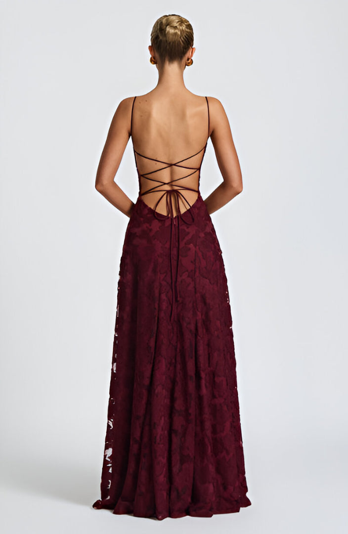 Francisa™ | Long Dress with Lace Corset
