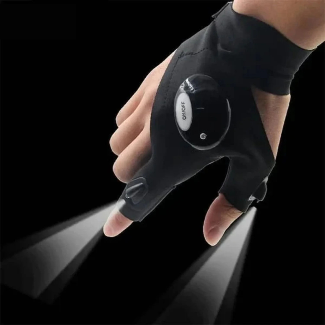 LightGrip™ Gloves | LED Lighting for Night Running, Biking, and Fishing!
