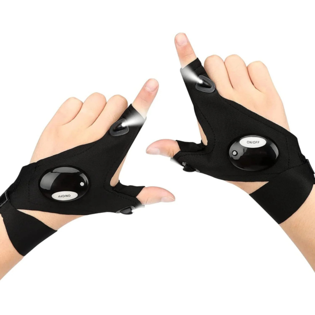 LightGrip™ Gloves | LED Lighting for Night Running, Biking, and Fishing!