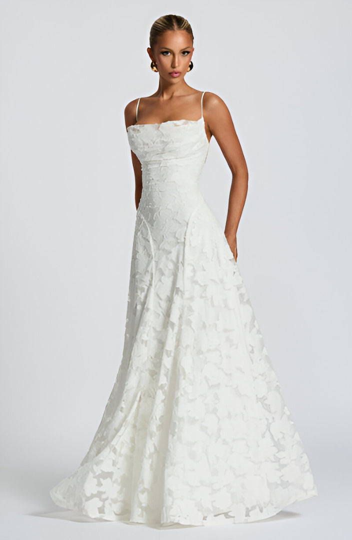 Francisa™ | Long Dress with Lace Corset