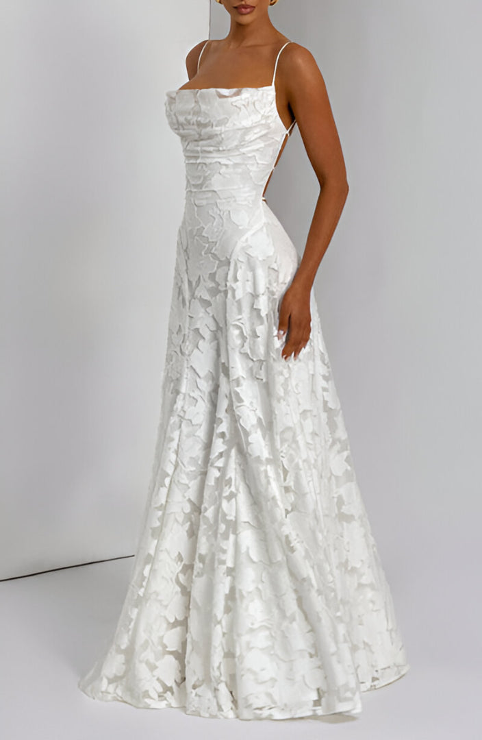 Francisa™ | Long Dress with Lace Corset